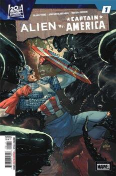 Alien vs Captain America 001