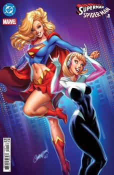DC / Marvel: Superman / Spider-Man 001 J Scott Campbell Supergirl & Spider-Gwen Card Stock Variant N