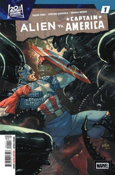 Alien vs Captain America 001