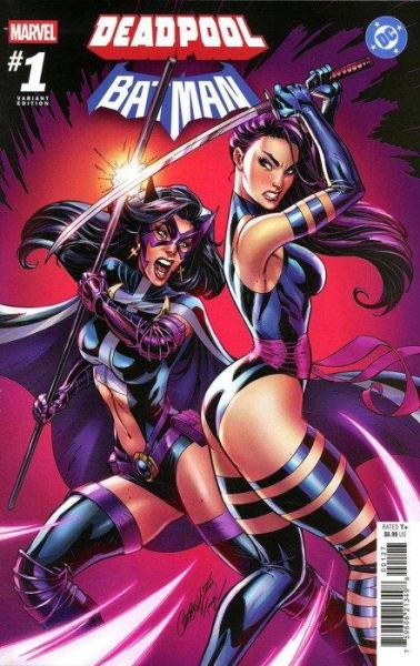 Marvel / DC: Deadpool / Batman 001 J Scott Campbell Psylocke & Huntress Variant T